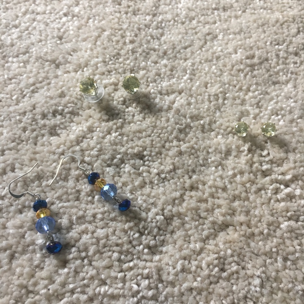 Lot of 3 sets of earrings